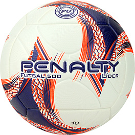 Мяч футзал. PENALTY BOLA FUTSAL LIDER XXIII, 5213411239-U, р.4, PU, термосшивка, бел-фиолет-оранж